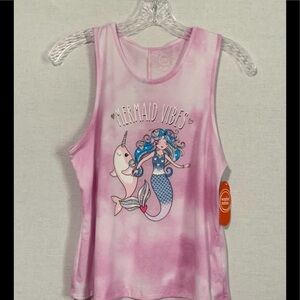 Wonder Nation | XXL (18) | Purple Tie Dye "Mermaid Vibes" Sleeveless Shirt NWT